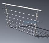 Nerezové zábradlí francouzské okno, IDAHO.
