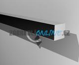 Nerezové madlo, jekl 40 x 40 mm, broušené K240