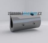 Nerezový držák pro lanko pr. 5 mm, uchycení na trubku pr. 42,4 mm,  brus.