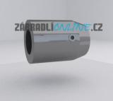 Nerezový držák výplně na jekl, osový pro trubku pr. 12 mm,  brus.